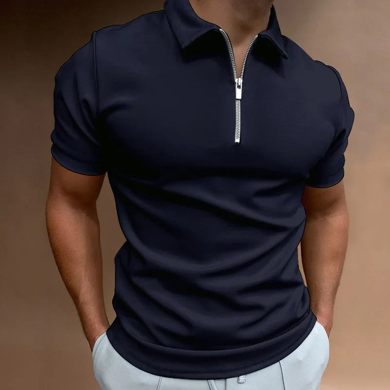Beau™ | Half Zip Polo Shirt – elegant met een urban edge