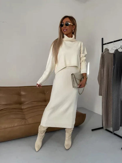 Chloé™ - Jurk met bijpassende coltrui