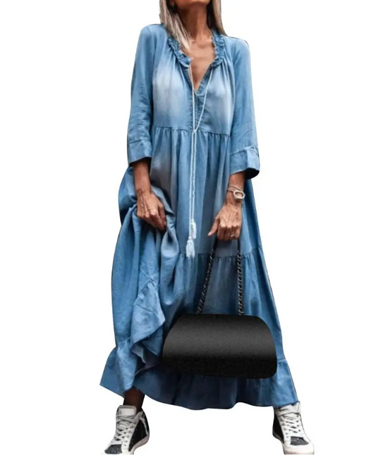 Dina™ | Vintage Denim jurk